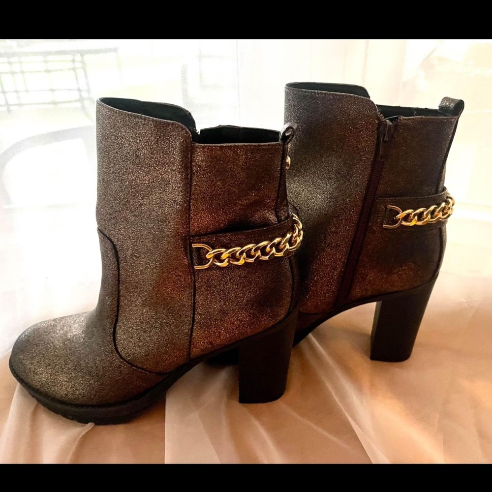 Guess Glitter Boots, Gold, 9.5